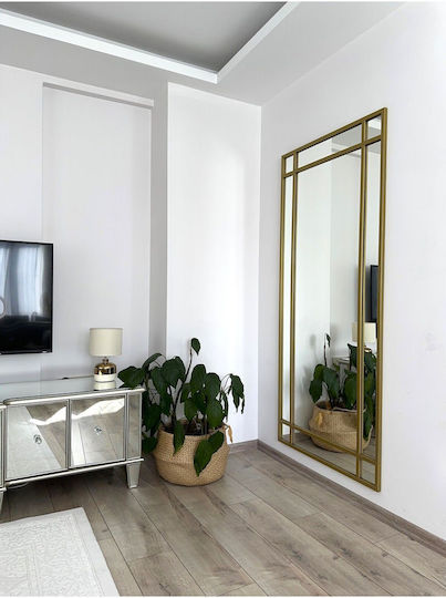 SteweHome STE-010155-P10155 Καθρέπτης Ολόσωμος Ορθογώνιος Χρυσός 180x80cm SteweHome STE-010155-P10155 Καθρέπτης Ολόσωμος Ορθογώνιος Χρυσός 180x80cm