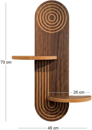 Raft Artwill Wenge 46x13x70cm