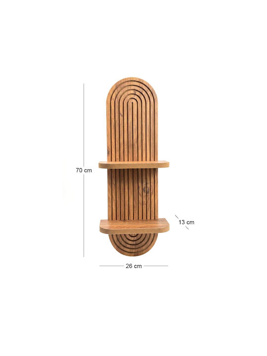 Wandregal Artwill Eiche 26x13x70cm GP052-0276 Stück