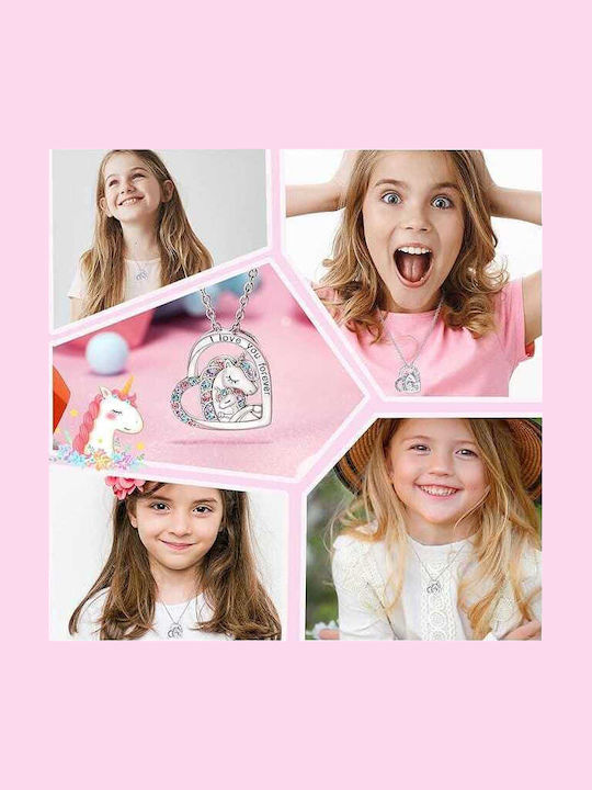 Lucky Kids Necklace Unicorn with Chain 46225