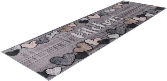 Χαλάκι Κουζίνας Διάδρομος Grey 60x180εκ.