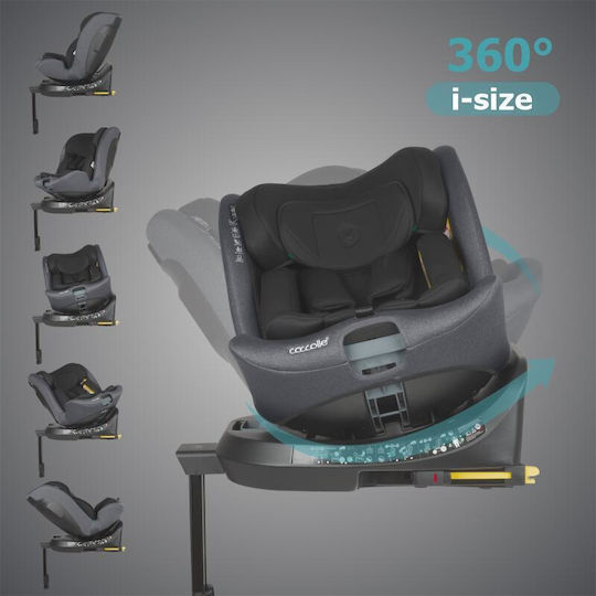 Coccolle Ario Καθισματάκι Αυτοκινήτου i-Size με Isofix Anthracite