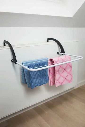 Vileda Express Folding Hanging Clothes Drying Rack for Balcony Stainless Steel
