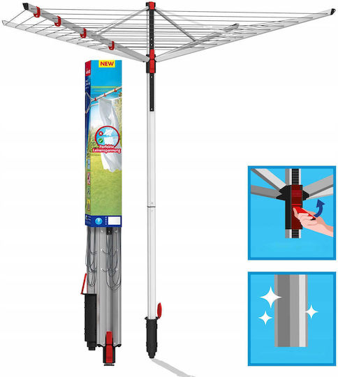 Vileda Sun Lift Compact Πτυσσόμενη Απλώστρα Δαπέδου από Αλουμίνιο για τον Κήπο με Μήκος Απλώματος 40m Vileda Sun Lift Compact Πτυσσόμενη Απλώστρα Δαπέδου από Αλουμίνιο για τον Κήπο με Μήκος Απλώματος 40m