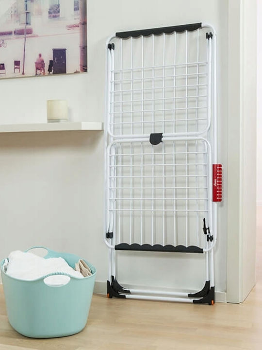 Vileda Extra Folding Floor Clothes Drying Rack Made of Stainless Steel