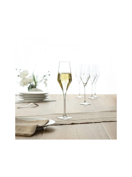 Secret de Gourmet Set Pahare De Sampanie / Vin Alb Din Sticlă Pahare Cu Picior 220ml 6 Bucăți