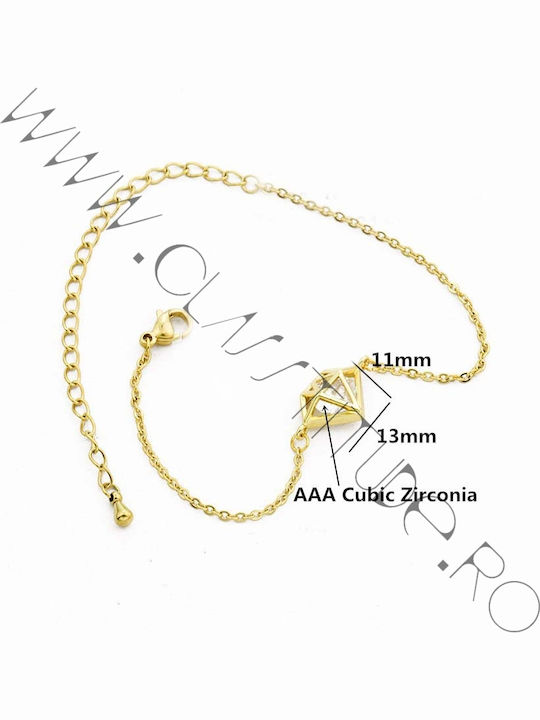 Women's Gold Plated Steel Bracelet