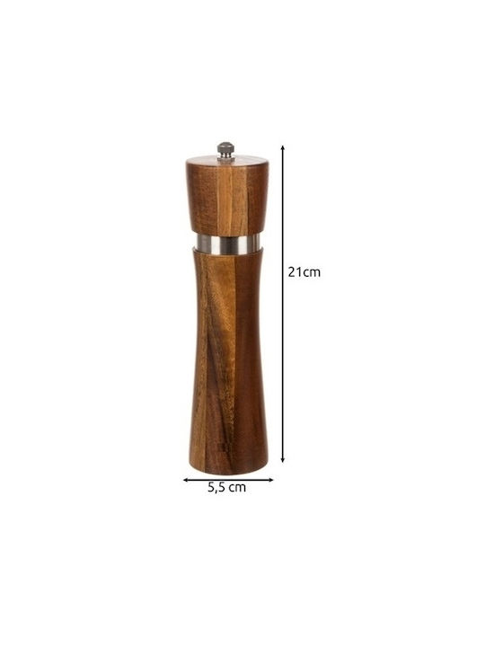 Set Rasnițe Manuale Pentru Condimente Ceramice Maro 21cm 2 Bucăți