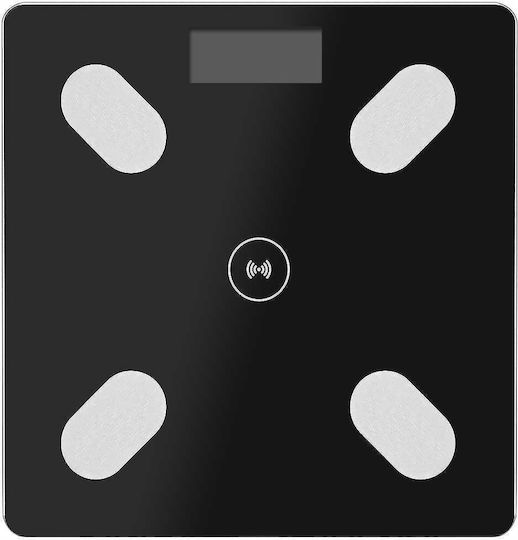 Smart Ζυγαριά 180kg με Bluetooth Μαύρη