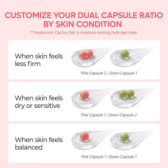 Dr. Melaxin Cactox Pore Relief Dual Capsule Κρέμα Προσώπου για Ενυδάτωση, Σύσφιξη & Ατέλειες με Κολλαγόνο 65gr