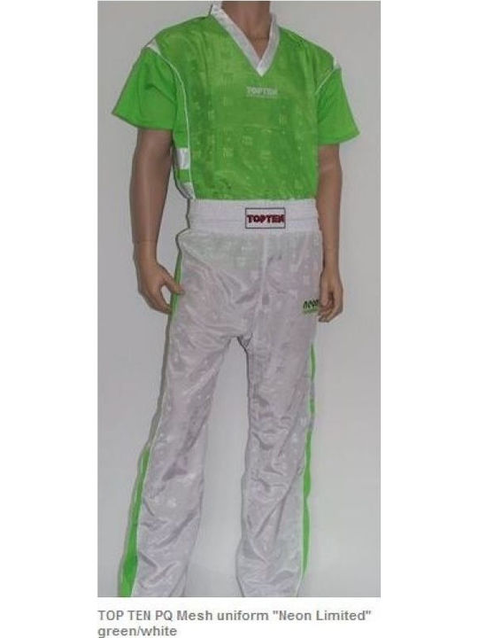 Top Ten Männliche Kickboxen Kampfsportuniform Grün