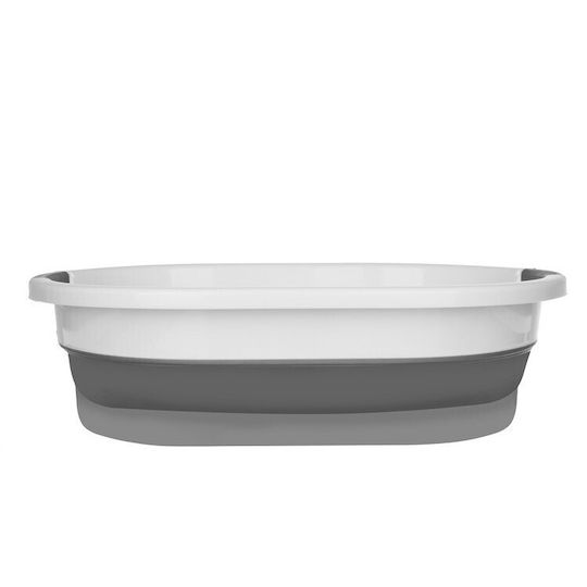 Lecană Pliabilă 40x38x6cm Capacitate 25lt Gri