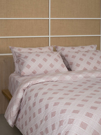Sunshine Cotton Duvet Cover Double 230x250 Feelings 2072 Rose