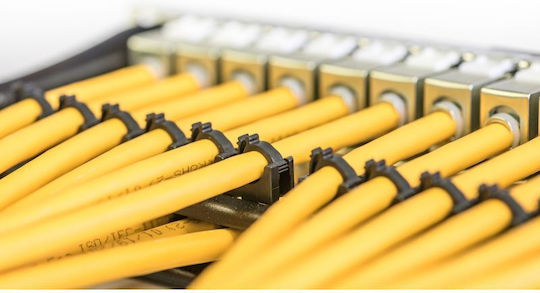Digitus S/FTP Cat.7a (10Gbps) Καλώδιο Δικτύου Ethernet χωρίς ακροδέκτες 500m Κίτρινο
