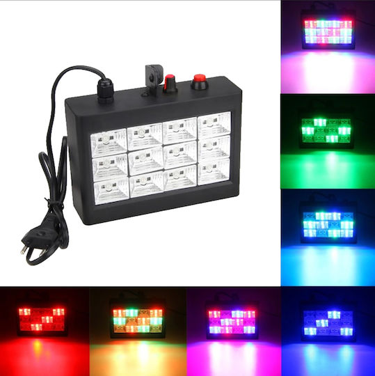 Φωτορυθμικό LED Disco Light Room Strobe 12 RGB