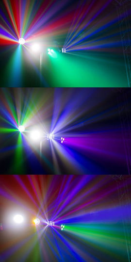 Max Audio Φωτορυθμικό LED PAR DMX PartyBar09 RGBW