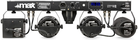 Max Audio Φωτορυθμικό LED PAR DMX PartyBar09 RGBW