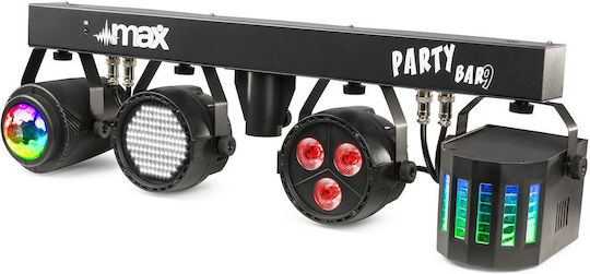 Max Audio Φωτορυθμικό LED PAR DMX PartyBar09 RGBW