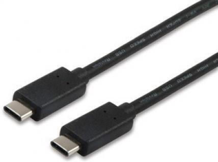 Equip USB 2.0 Cable USB-C male - USB-C Μαύρο 1.0m 12888307