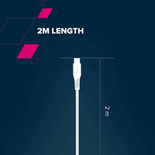 Canyon USB 2.0 Kabel USB-C männlich - USB-C 60W Weiß 2m