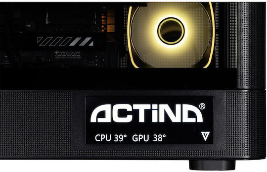 Actina Гейминг Настолен Компютър (Ryzen 9-9900X3D/32GB DDR4/2.0TB SSD/Без Операционна Система)
