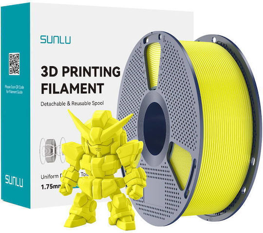 Sunlu PLA+ 2.0 3D Printer Filament Κίτρινο