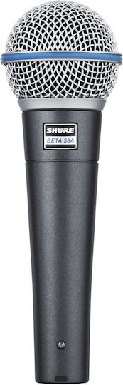 Shure Beta 58A Σετ Δυναμικό Μικρόφωνο XLR Χειρός για Φωνητικά σε Γκρι Χρώμα Set
