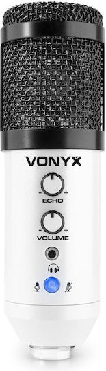 Vonyx CM320 Σετ Πυκνωτικό Μικρόφωνο Shock Mounted για Φωνητικά Set σε Λευκό Χρώμα