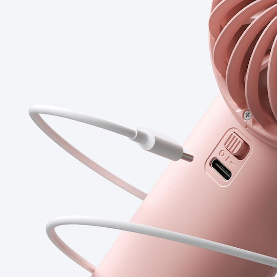 JisuLife Handheld Fan Life4 3600mAh Tragbarer USB Fan Rosa