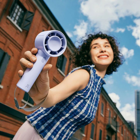 Jisulife Handheld Fan 10 4000mah Portable Usb Fan Blue