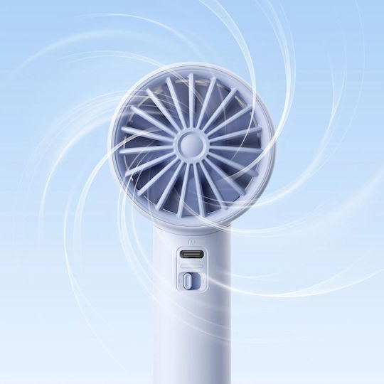 Ventilator De Mână Jisulife 10s 5000mah Ventilator Portabil Usb Albastru