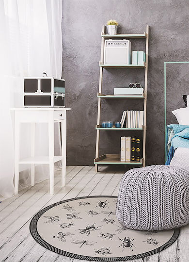 Tulup Χαλί Στρογγυλό Γκρι Φ120cm