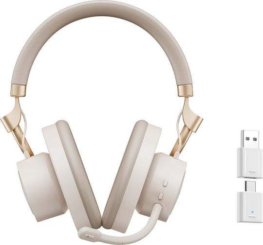 Havit Fuxi-H8 Wireless Over Ear Gaming Headset with 3.5mm / USB Connectivity Gold for Nintendo Switch / PC / PS4 / PS5