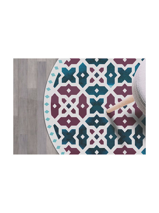 Tulup Round Rug Geometric Shapes Φ120cm
