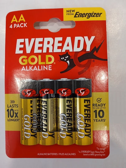 Eveready Gold Alkaline Batterien AA 1.5V 4Stück