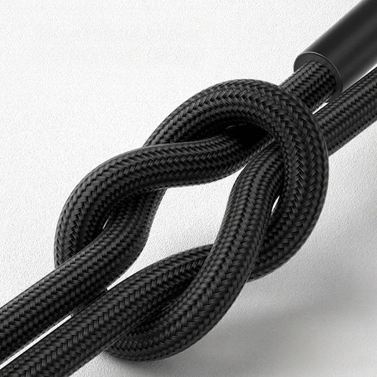 Borofone Geflochten USB-C zu Lightning Kabel 27W Schwarz 1m