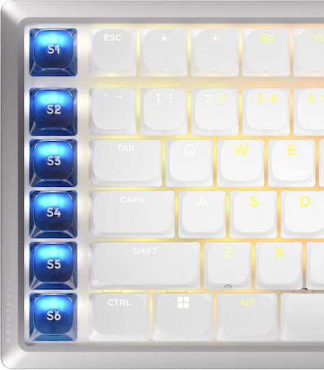Corsair Vanguard 99 Wireless Gaming Mechanical Keyboard with Corsair OPX Switches and RGB Lighting English US White