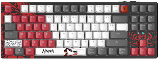 A4Tech Naraka S87 Gaming Mechanical Keyboard Tenkeyless with BLMS Red Plus Switches and RGB Lighting English US