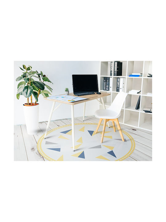 Tulup Χαλί Στρογγυλό Καφέ Φ120cm