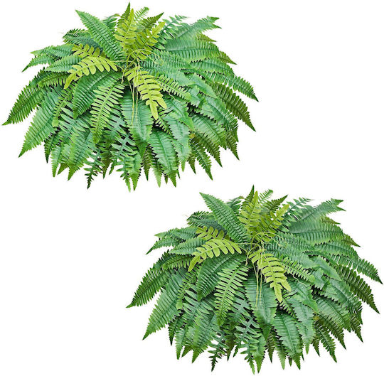 Vevor Ferigă Artificială Boston 114,3 Cm 63 Frunze Set 2 Bucăți Pentru Interior Exterior