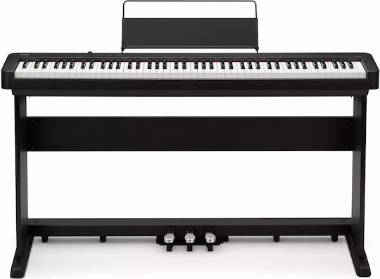Casio Electric Stage Piano CDP-S160 Set and Connection with Headphones and Computer Black