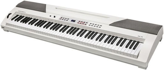 Kurzweil Ηλεκτρικό Stage Πιάνο KA-70 με 88 Ημιβαρυκεντρισμένα Πλήκτρα Ενσωματωμένα Ηχεία και Σύνδεση με Ακουστικά και Υπολογιστή White