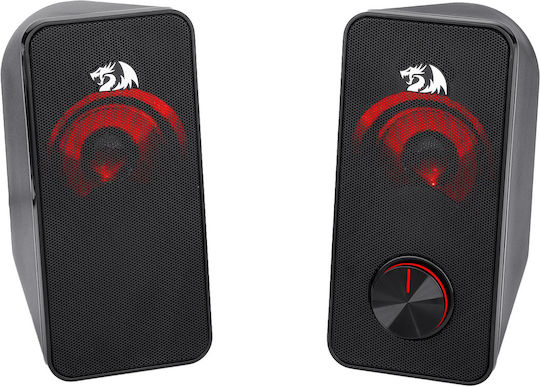 Redragon Stentor GS500 Computerlautsprecher 2.0 mit Leistung 10W in Schwarz Farbe