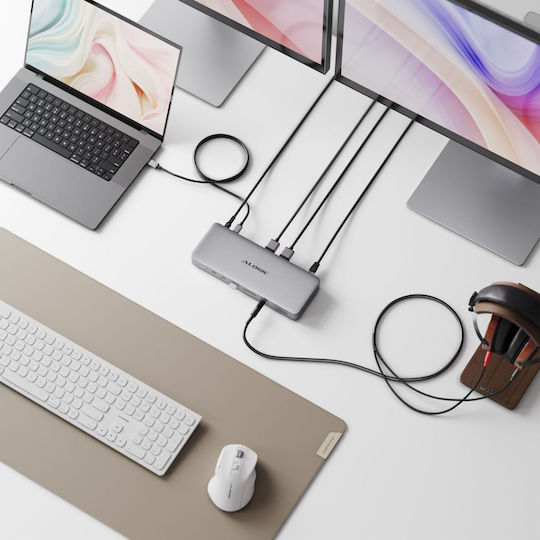 Alogic Thunderbolt 4 Docking Station with 4K Gray (TB4DU4)