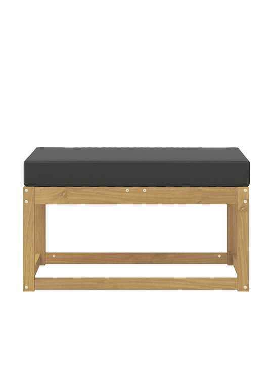 Bancă De Exterior Din Lemn Cu Perne 80x43x45cm