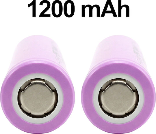 Avizar Pachet 2 Baterii Reîncărcabile Litiu Electronice Compacte 3.7v 1200mah Roz