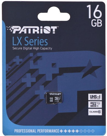 Patriot Lx Serie microSDHC 16GB U1 UHS-I 10MB/s