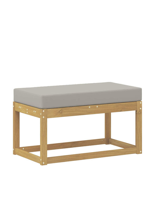 Bancă De Exterior Din Lemn Cu Perne 80x43x45cm