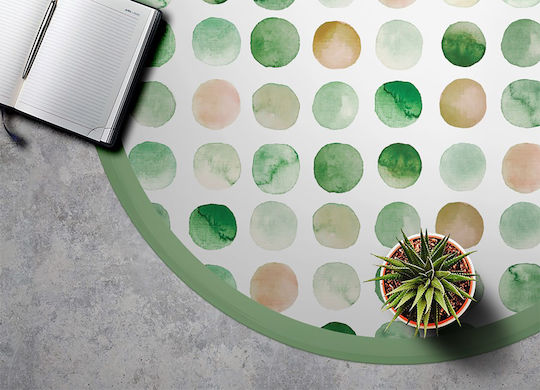 Tulup Round Bath Mat 010260360820000019760 Green Ø140cm
