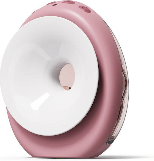 Momcozy Hands Free Ultra Slim Electric Double Breast Pump Battery BPA Free Pink 180ml
